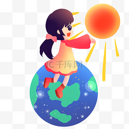 地球一小时少女地球与太阳