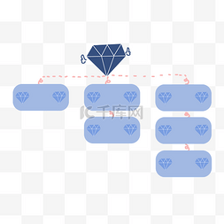 钻石图表装饰插画