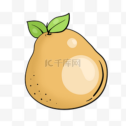 深黄色圆圆胖胖的梨子