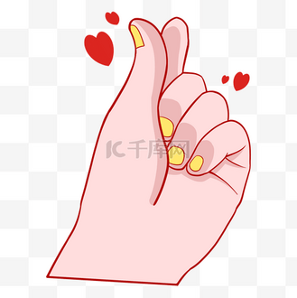 卡通可爱比心图片_卡通可爱比心素材-卡通可爱比心图片大全-千库网
