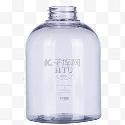 化妆品透明瓶子图片_透明的白色瓶子产品