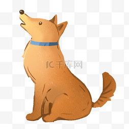 棕色的小狗图片_小狗卡通png素材