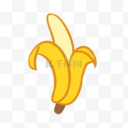 剥香蕉图片_香蕉黄澄澄