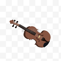 西洋管弦乐器图片_卡通简约乐器小提琴