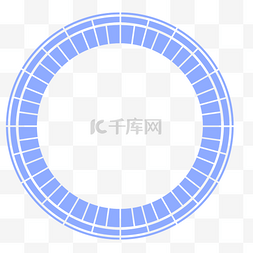 层次装饰图片_蓝色层次圆环科技