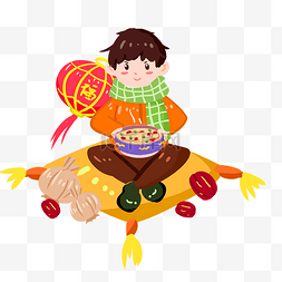 腊八节传统图片_腊八节传统美食腊八粥手绘插画