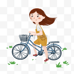 骑自行车的图片_ 骑自行车的女孩