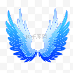 漂亮翅膀图片_蓝色的大翅膀