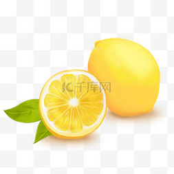 柠檬白月光图片_水果主题之柠檬插画