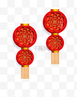 传统元素中国结图片_矢量手绘中国挂饰