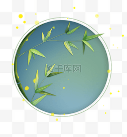 传统低温图片_中国风竹子文本框
