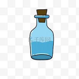  蓝色玻璃瓶