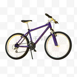 竞速单车图片_紫色的单车 