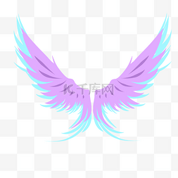 天使的翅膀手绘图片_童话天使的翅膀卡通插画