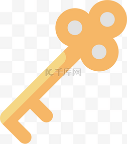 铁环钥匙和锁图片_卡通钥匙矢量图下载