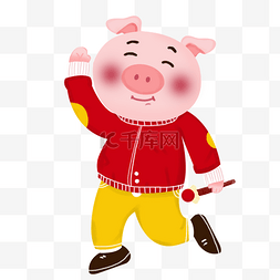 2019猪年生肖设计元素