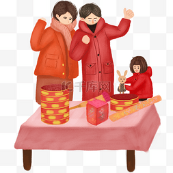 饺子宝宝图片_过新年拆礼物