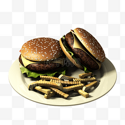 套餐系列图片_美味食物系列汉堡包