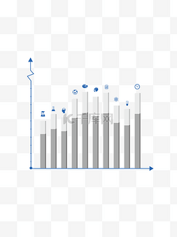 柱状图数据图表图片_立体可编辑数据图表增长柱状图商