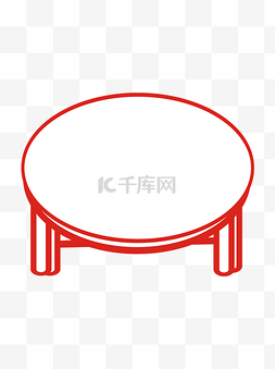 中国风.桌子图片_剪纸桌子红色中国风