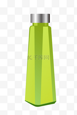 果绿色的瓶子