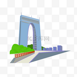 宏伟的赵州桥图片_地标性建筑苏州东方之门