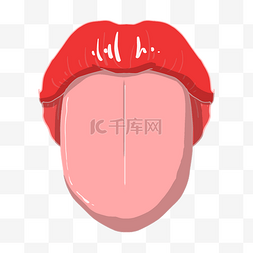 人体器官舌头插画