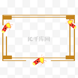 中国风春节底纹图片_金色新年中国风边框