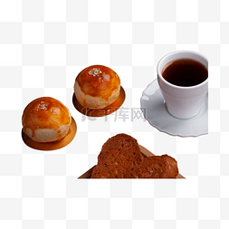 海鸭蛋图片_蛋黄酥咖啡面包早餐免抠