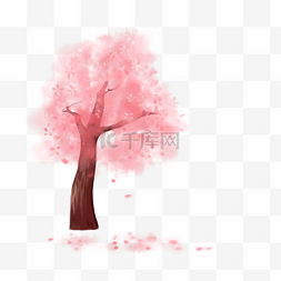 樱花观赏图片_樱花之粉色小清新樱花树免抠素材