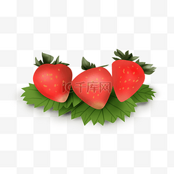 超市夏季图片_手绘夏季水果草莓