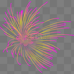 烟花免扣素材图片_粉色烟花PNG免扣素材