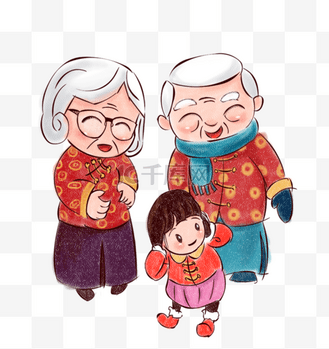 礼物摄影图配图企业vip免费下载免抠元素过年探亲主题卡通插画个人vip