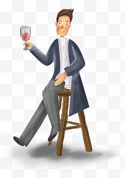 葡萄酒和人图片_商务飞舞的纸张和男人