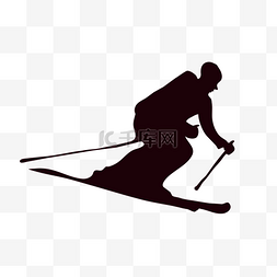 滑冰刀的小猪图片_体育运动滑雪图标设计素材