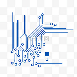 科技装饰图案电线