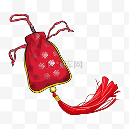荷包花纹图片_中国风荷包手绘设计图