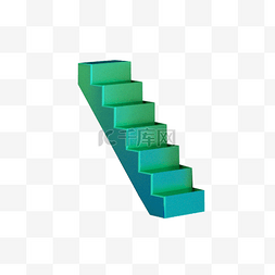 绿色楼梯建筑