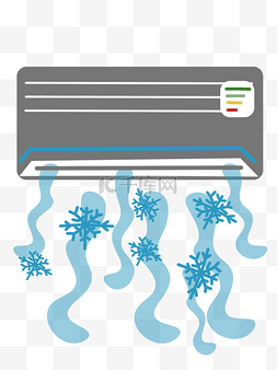 制冷制热图片_矢量图卡通版空调