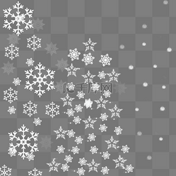 白色雪花图案矢量元素