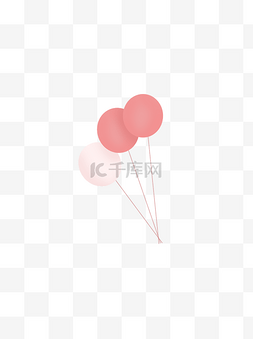 气球一束图片_手绘一束气球可商用元素