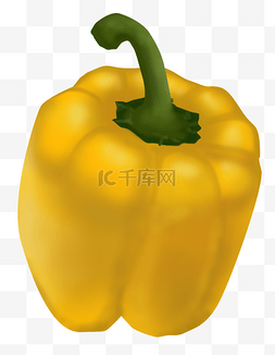 仿真新鲜蔬菜黄色彩椒