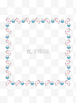 手绘可爱卡通边框线素材