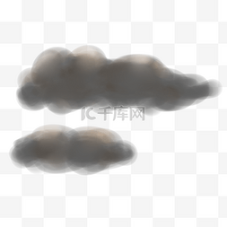 云朵点缀图片_云朵手绘卡通系列乌云