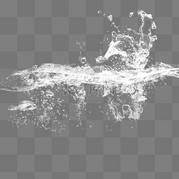 水溅起的波纹图片_溅起的水花水滴元素