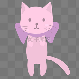 紫色可爱小猫
