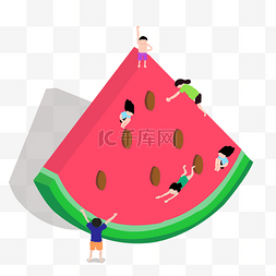 夏季水果创意图片_创意夏天西瓜设计元素