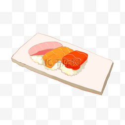 手绘日式寿司插画