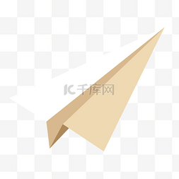 折纸飞机图片_手绘卡通小飞机免抠图