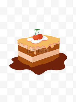 芝士图片_樱桃巧克力蛋糕